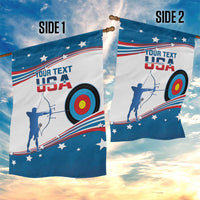 Personalized United States Archery Garden Flag USA Sport Curve Style - Wonder Print Shop