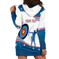 Personalized United States Archery Hoodie Dress USA Sport Curve Style - Wonder Print Shop