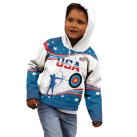 Personalized United States Archery Kid Hoodie USA Sport Curve Style - Wonder Print Shop