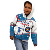 Personalized United States Archery Kid Hoodie USA Sport Curve Style - Wonder Print Shop