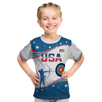 Personalized United States Archery Kid T Shirt USA Sport Curve Style - Wonder Print Shop