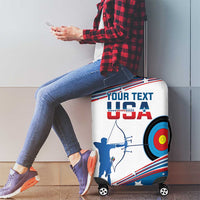 Personalized United States Archery Luggage Cover USA Sport Curve Style - Wonder Print Shop