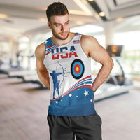 Personalized United States Archery Men Tank Top USA Sport Curve Style - Wonder Print Shop