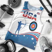 Personalized United States Archery Men Tank Top USA Sport Curve Style - Wonder Print Shop