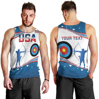 Personalized United States Archery Men Tank Top USA Sport Curve Style - Wonder Print Shop