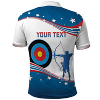 Personalized United States Archery Polo Shirt USA Sport Curve Style - Wonder Print Shop