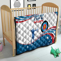 Personalized United States Archery Quilt USA Sport Curve Style - Wonder Print Shop