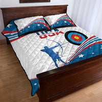 Personalized United States Archery Quilt Bed Set USA Sport Curve Style - Wonder Print Shop