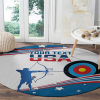 Personalized United States Archery Round Carpet USA Sport Curve Style - Wonder Print Shop