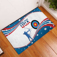 Personalized United States Archery Rubber Doormat USA Sport Curve Style - Wonder Print Shop