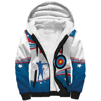 Personalized United States Archery Sherpa Hoodie USA Sport Curve Style - Wonder Print Shop