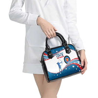 Personalized United States Archery Shoulder Handbag USA Sport Curve Style - Wonder Print Shop