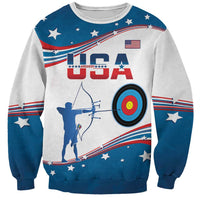 Personalized United States Archery Sweatshirt USA Sport Curve Style - Wonder Print Shop