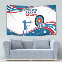 Personalized United States Archery Tapestry USA Sport Curve Style - Wonder Print Shop