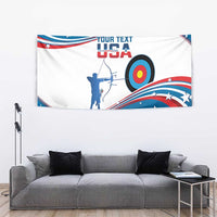 Personalized United States Archery Tapestry USA Sport Curve Style - Wonder Print Shop