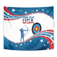 Personalized United States Archery Tapestry USA Sport Curve Style - Wonder Print Shop