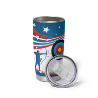 Personalized United States Archery Tumbler Cup USA Sport Curve Style - Wonder Print Shop