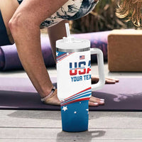 Personalized United States Archery Tumbler With Handle USA Sport Curve Style - Wonder Print Shop