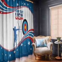 Personalized United States Archery Window Curtain USA Sport Curve Style - Wonder Print Shop