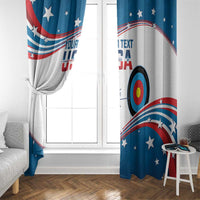 Personalized United States Archery Window Curtain USA Sport Curve Style - Wonder Print Shop