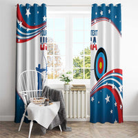Personalized United States Archery Window Curtain USA Sport Curve Style - Wonder Print Shop