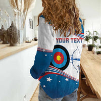Personalized United States Archery Women Casual Shirt USA Sport Curve Style - Wonder Print Shop