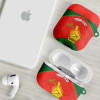 Custom Zimbabwe Cricket AirPods Case Go Chevrons 2003 Color Version - Wonder Print Shop