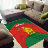 Custom Zimbabwe Cricket Area Rug Go Chevrons 2003 Color Version - Wonder Print Shop