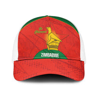 Zimbabwe Cricket Baseball Net Cap Go Chevrons 2003 Color Version - Wonder Print Shop