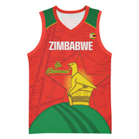 Custom Zimbabwe Cricket Basketball Jersey Go Chevrons 2003 Color Version - Wonder Print Shop