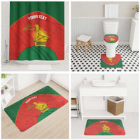 Custom Zimbabwe Cricket Bathroom Set Go Chevrons 2003 Color Version - Wonder Print Shop