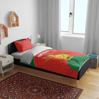 Custom Zimbabwe Cricket Bedding Set Go Chevrons 2003 Color Version - Wonder Print Shop