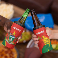 Custom Zimbabwe Cricket 4 in 1 Can Cooler Tumbler Go Chevrons 2003 Color Version - Wonder Print Shop