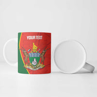 Custom Zimbabwe Cricket Ceramic Mug Go Chevrons 2003 Color Version - Wonder Print Shop