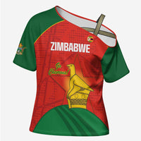 Custom Zimbabwe Cricket Cross Shoulder Shirt Go Chevrons 2003 Color Version - Wonder Print Shop