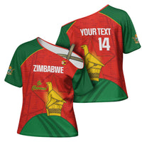 Custom Zimbabwe Cricket Cross Shoulder Shirt Go Chevrons 2003 Color Version - Wonder Print Shop