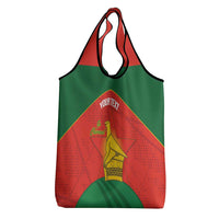 Custom Zimbabwe Cricket Grocery Bag Go Chevrons 2003 Color Version - Wonder Print Shop