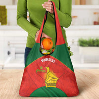 Custom Zimbabwe Cricket Grocery Bag Go Chevrons 2003 Color Version - Wonder Print Shop
