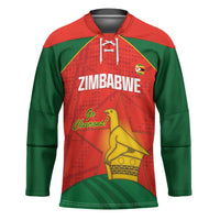 Custom Zimbabwe Cricket Hockey Jersey Go Chevrons 2003 Color Version - Wonder Print Shop