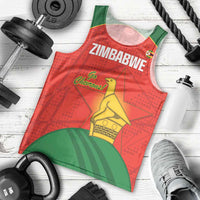 Custom Zimbabwe Cricket Men Tank Top Go Chevrons 2003 Color Version - Wonder Print Shop