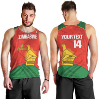 Custom Zimbabwe Cricket Men Tank Top Go Chevrons 2003 Color Version - Wonder Print Shop