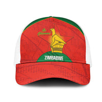 Zimbabwe Cricket Mesh Trucker Cap Go Chevrons 2003 Color Version - Wonder Print Shop