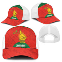 Zimbabwe Cricket Mesh Trucker Cap Go Chevrons 2003 Color Version - Wonder Print Shop
