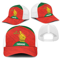 Zimbabwe Cricket Mesh Trucker Cap Go Chevrons 2003 Color Version - Wonder Print Shop