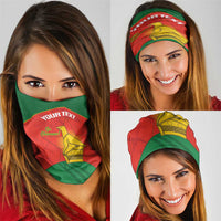 Custom Zimbabwe Cricket Neck Gaiter Go Chevrons 2003 Color Version - Wonder Print Shop