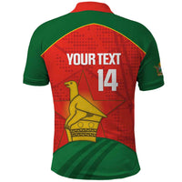 Custom Zimbabwe Cricket Polo Shirt Go Chevrons 2003 Color Version - Wonder Print Shop
