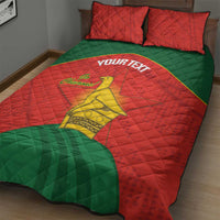 Custom Zimbabwe Cricket Quilt Bed Set Go Chevrons 2003 Color Version - Wonder Print Shop