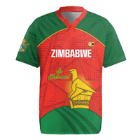 Custom Zimbabwe Cricket Rugby Jersey Go Chevrons 2003 Color Version - Wonder Print Shop