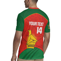 Custom Zimbabwe Cricket Rugby Jersey Go Chevrons 2003 Color Version - Wonder Print Shop