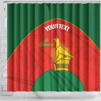 Custom Zimbabwe Cricket Shower Curtain Go Chevrons 2003 Color Version - Wonder Print Shop